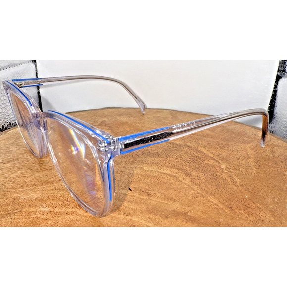 Zenni Optical Clear Blue Eyeglass Frames 662916 Mist 53-14-136 - Picture 4 of 9